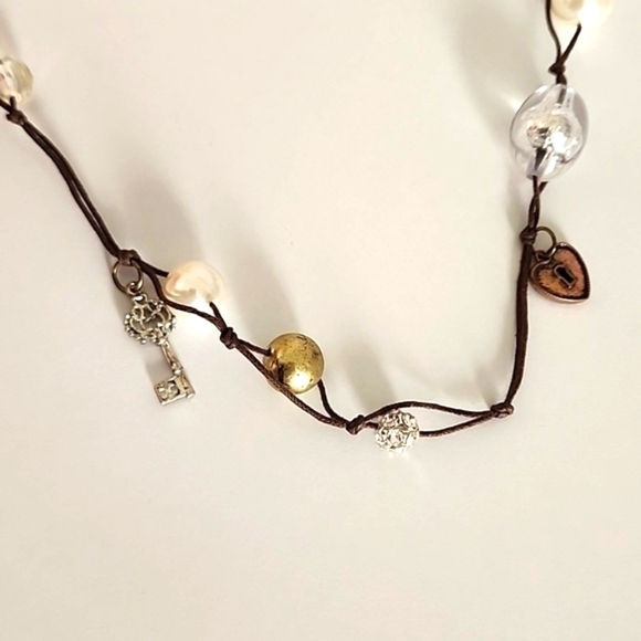 womens lock and key necklace - Picture 1 of 4